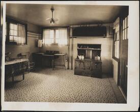 [Residence. Interior, kitchen.]