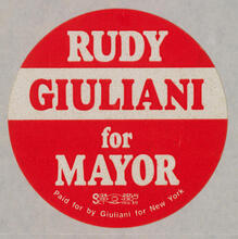 Rudy Giuliani for Mayor