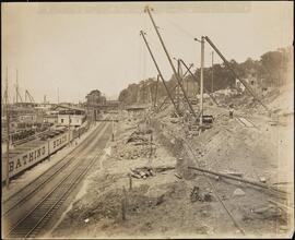 Riverside Drive Extension, Tracks and "Bathing Beach" near 148th Street.