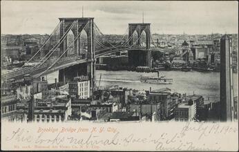 Brooklyn Bridge from N.Y. City.