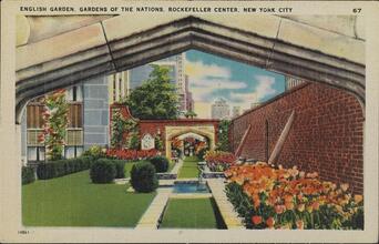 English Garden, Gardens of the Nations, Rockefeller Center, New York City
