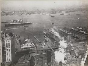View 1908 West from Equitable Bldg. B'dwy & Cedar St.