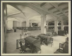 Gotham National Bank, 59th St. & Columbus Circle, Interior of Bank looking Northeast from South West Corner.