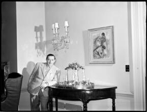 Billy Rose [Billy Rose at home.]
