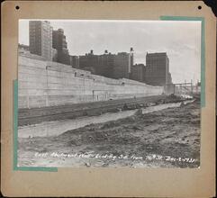 East Abutment Wall - looking southeast from 76th Street.