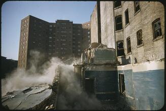 Changing New York [Building being demolished.]