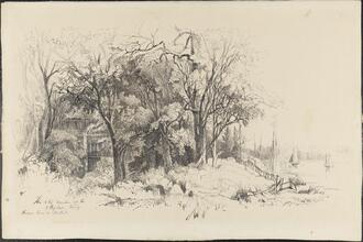 The Old Mansion of the Stryker Family, Hudson River & 53 Street