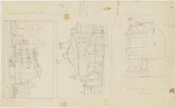 A. Havemeyer Mansion 1861. ; B. Cor. Peck Slip & Water St. ; C. No. 7 Ch[erry Street.]