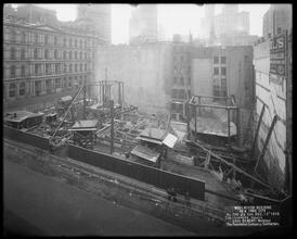 Woolworth Building, Looking South [Construction zone.]