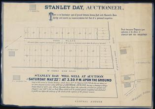 [Map of plots of land for auction in the Bronx]