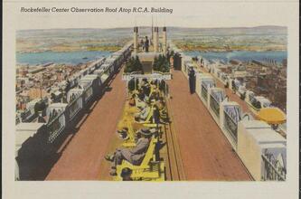 Rockefeller Center Observation Roof Atop R.C.A. Building.