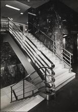[Interior of Crawford Store detail of staircase.]