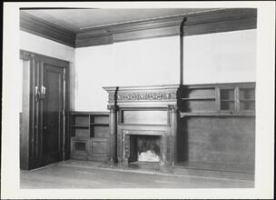 [Fireplace in No. 1 Fifth Avenue.]