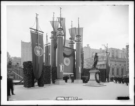 Lafayette Statue, Union Square, perspective view. [Mayor's Committee to Welcome British & French War Commissions.]