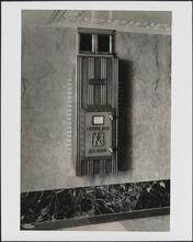 60 Wall Street [70 Pine Street.] Cities Service building. Interior, cutler mail box.
