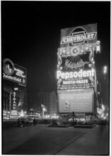 New York City, Times Square. Pepsodent sign.