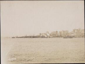 [Hudson River and an unidentified city.]