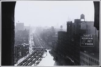 [Third Avenue El at Houston.]