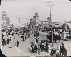 [How Coney Island looked in 1899.]