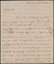 Letter from John Peter De Lancey to John De Lancey, October 27, 1790