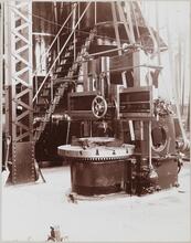 [Interior of the 74th Street power station.]