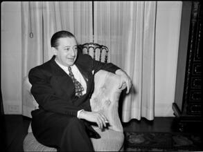 Billy Rose [Billy Rose at home.]