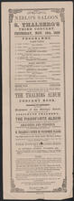 S. Thalberg's third concert, Thursday, November 13, 1856, at Niblo's Saloon