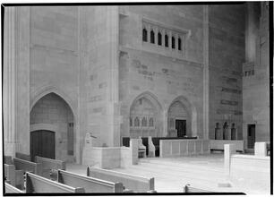 Church of the Heavenly Rest. Detail of chancel toward nun's gallery.