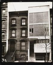Glass-Brick and Brownstone Fronts, 209-211 East 48th Street