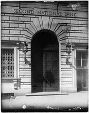Entrance to Second National Bank.