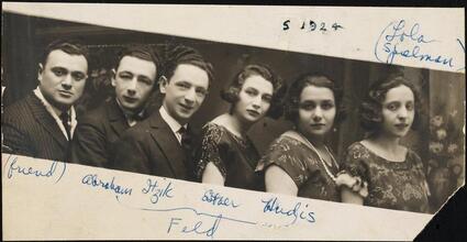 [Itzik Feld with family and friend.]