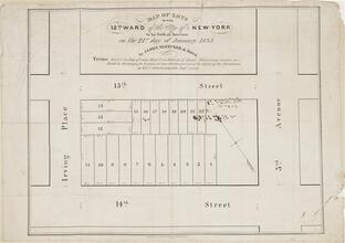 Map of the Lots in the 12th Ward in the City of New York to be Sold at Auction