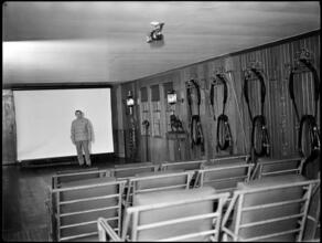 Billy Rose [Billy Rose in a home theater.]