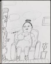 [Page in Daze's sketchbook.]