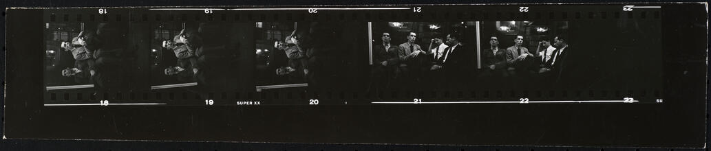 Walter Cartier, Prizefighter of Greenwich Village [Walter and Vincent Cartier on the subway.]
