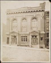 [Exterior of West 60th Street Public Baths.]