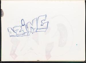 DZINE [Page in ERO's black book.]