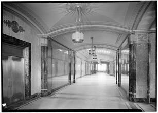 New York State Building. Long corridor.