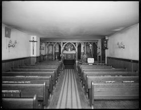 187 Fulton Street. Trinity Church, St. Christopher Chapel interior.