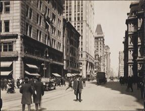 [Broadway, north from Vesey Street.]