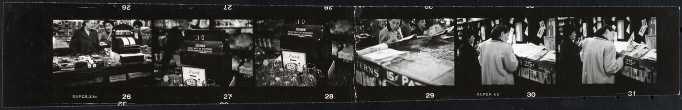 The 5 and 10 [Women shopping and cash registers at Woolworth's.]