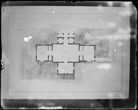 Proposed plan for J. Pierpont Morgan's library.