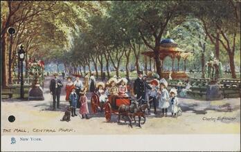New York.  The Mall, Central Park.