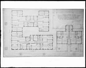 Typical floor plan [for an] apartment house in Jackson Heights, dated August 7, 1916.