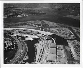 [Aerial view of La Guardia Airport.]