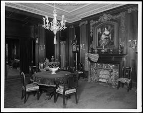 40 West 57th Street. H.B. Gilbert residence, dining room with mantel.