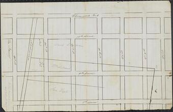 [Map of property from 93rd Street to 99th Street, between 8th Avenue and Bloomingdale Road]