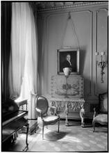 James Cushman [residence].Chinese chest and painting.