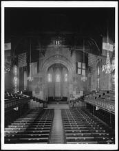 16th Street and Stuyvesant Square. St. George's Protestant Episcopal Church, view at Chancel, main interior.