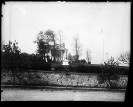Morris-Jumel Mansion, front portico from street.